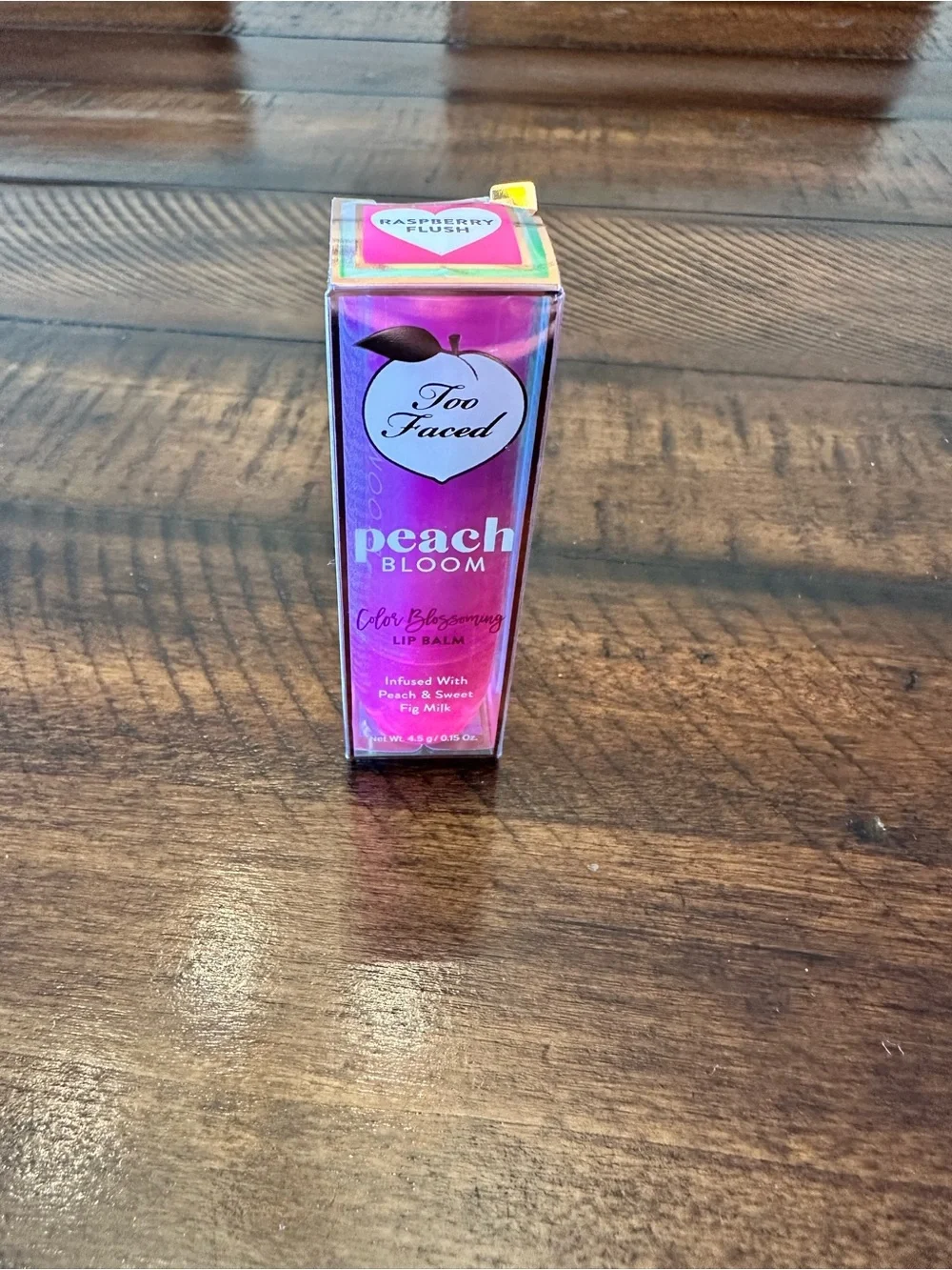 Too Faced Peach Bloom Color Blossoming Lip Balm — Raspberry Flush Pink